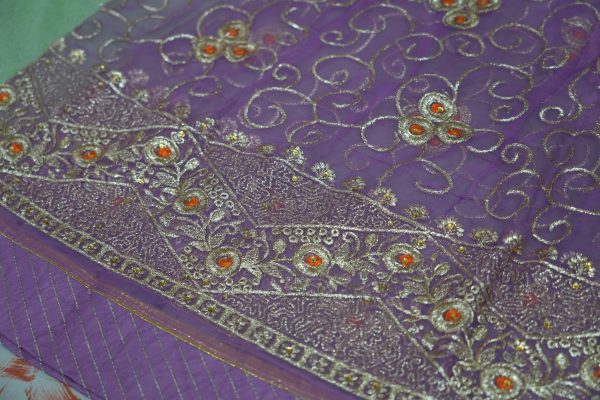 Lavender colour Poshak with Odhna (Roshani) - Image 5