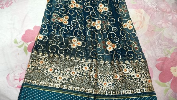 Rama Green poshak with Odhna (4 Side) - Image 2