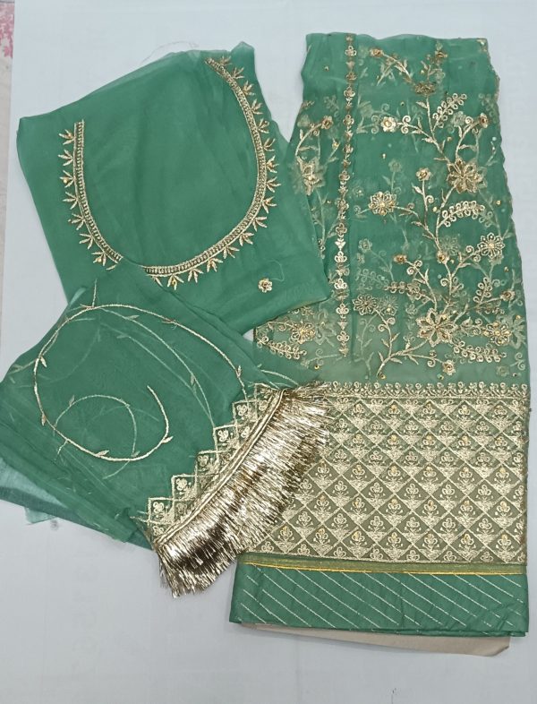 Light Green Poshak with Odhna (Roshnai) - Image 5