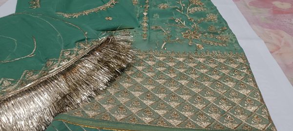 Light Green Poshak with Odhna (Roshnai) - Image 4