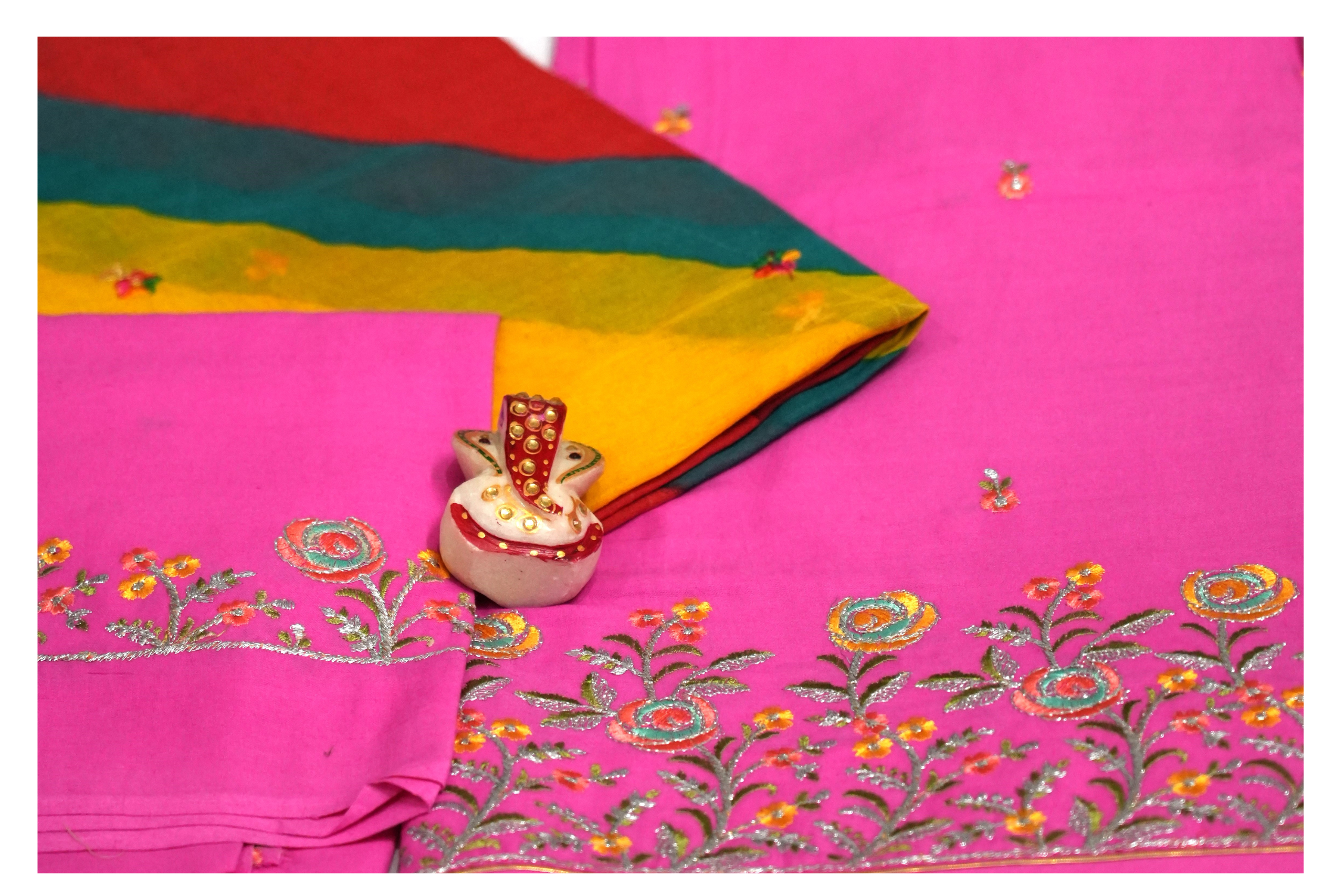 Pink Lehariyo (92*88 Kali Daily Wear)