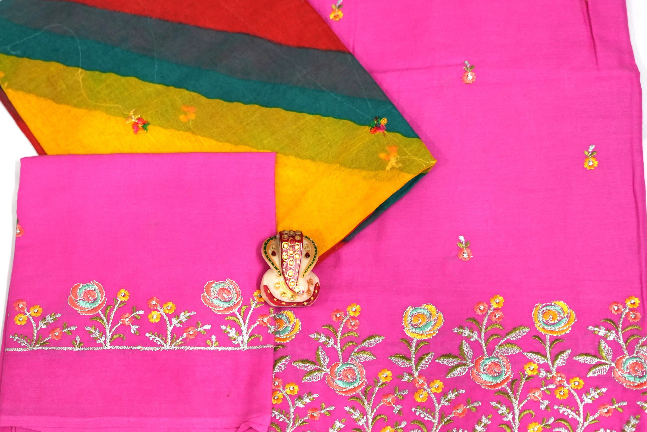 Pink Lehariyo (92*88 Kali Daily Wear) - Image 3