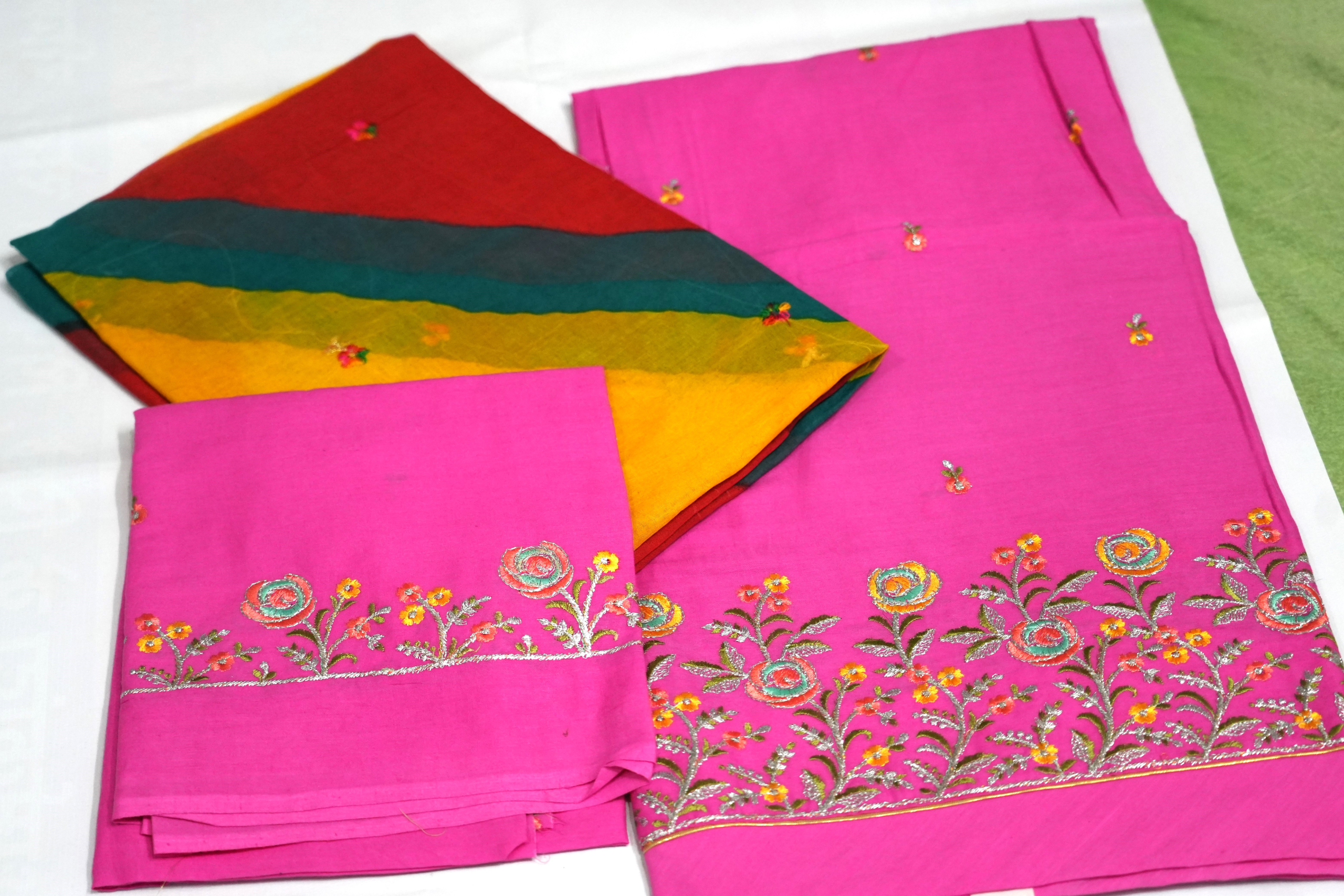 Pink Lehariyo (92*88 Kali Daily Wear) - Image 2