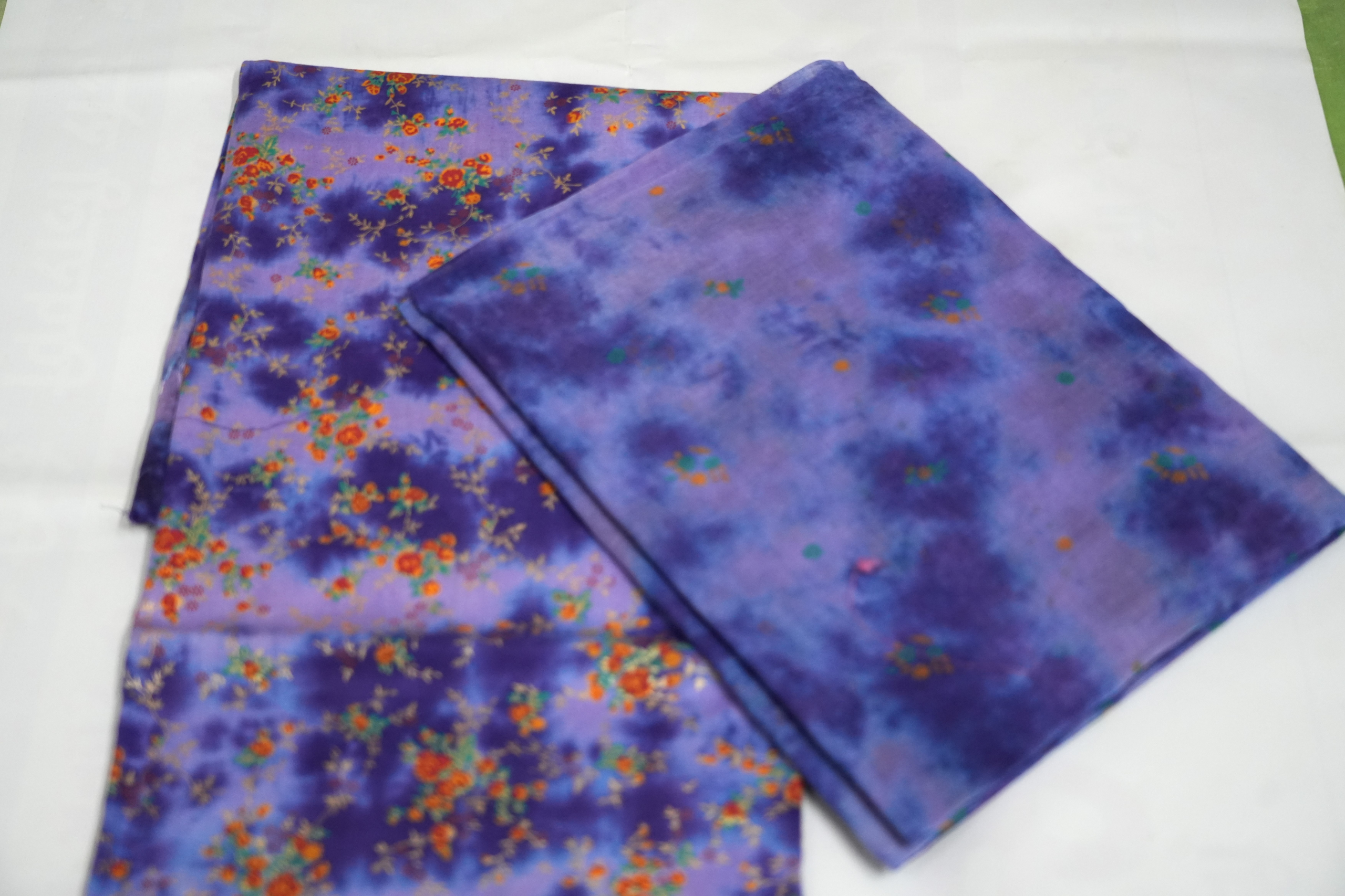 Light Blue Rajasthani cotton foil print poshak - Image 4