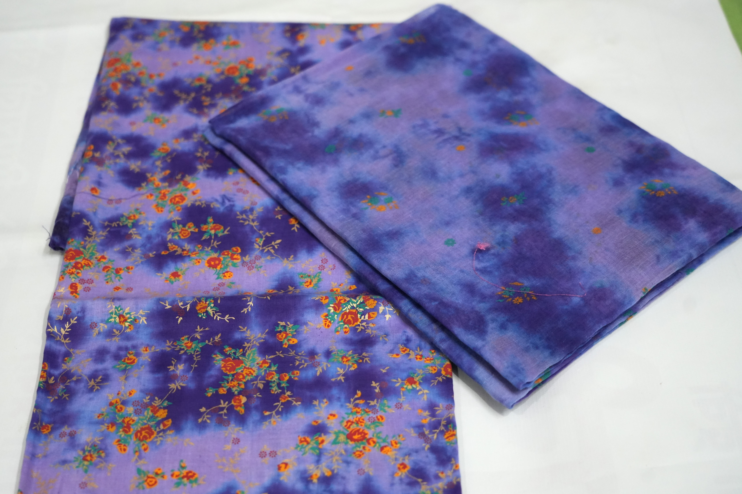 Light Blue Rajasthani cotton foil print poshak - Image 5