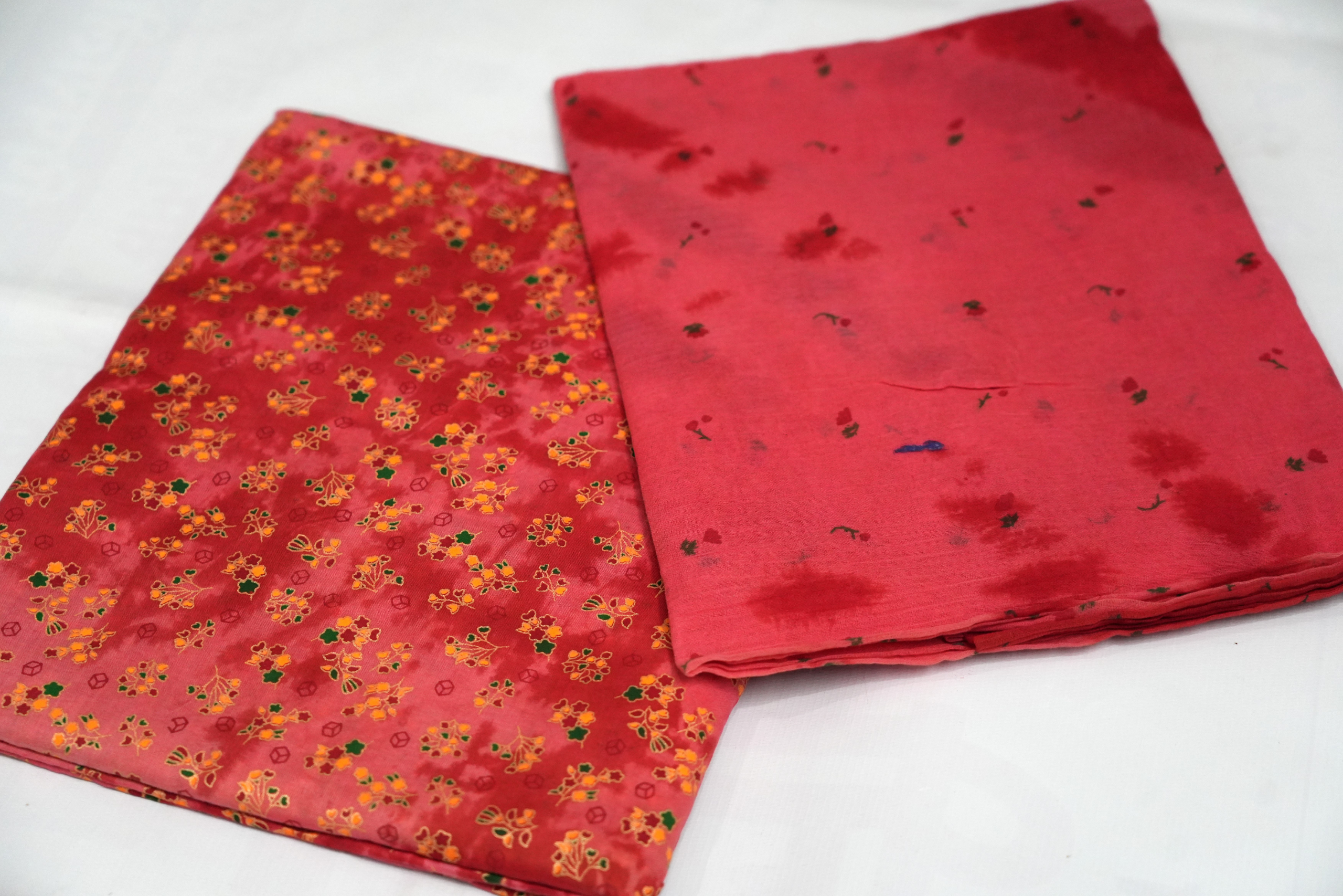 Light Pink Rajasthani cotton foil print poshak - Image 2