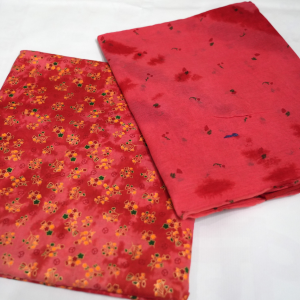 Light Pink Rajasthani cotton foil print poshak
